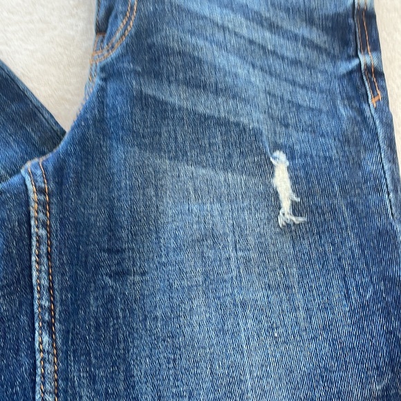 Zara Trafaluc Raw Hem Distressed Skinny Jean Size 6 - Picture 3 of 9